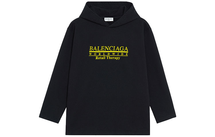 Женское худи Balenciaga Retail Therapy (черное)