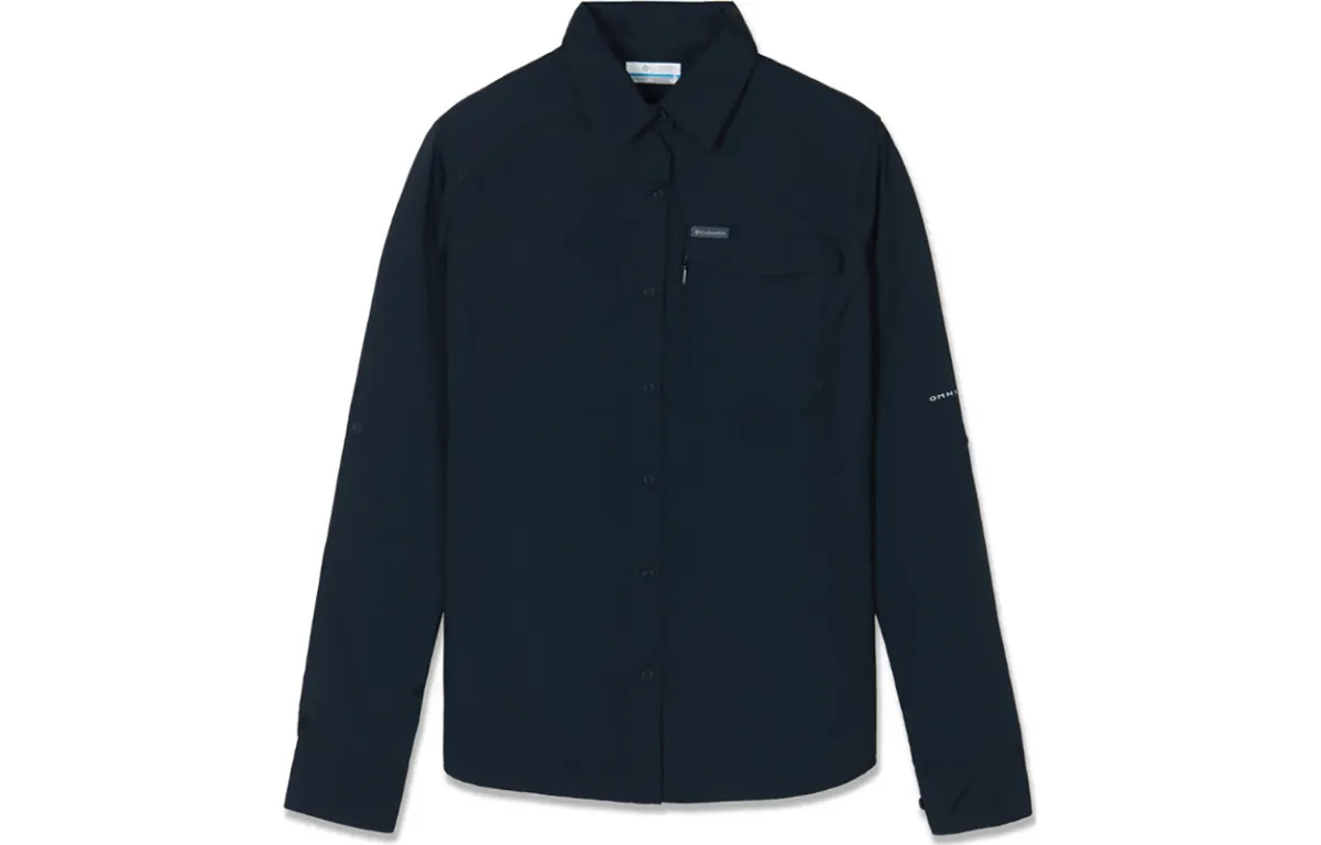 Columbia Shirts Women's Black Lapel Moderate Other