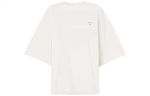 Timberland Drop Shoulder Sleeve T Shirt Women's White