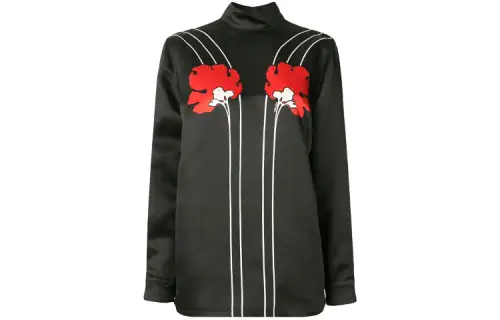 PRADA Shirts Women's Black Half Turtleneck Moderate