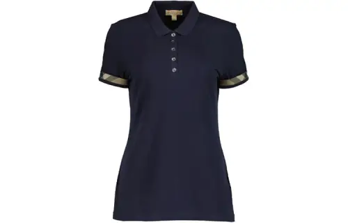 Burberry Polo Shirt Women's Navy Blue