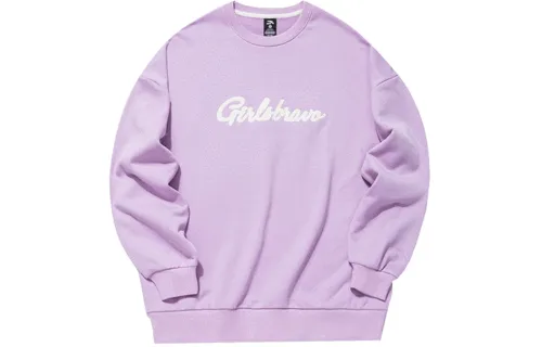 ANTA Life Collection Sweatshirts Women's Purple Crew Neck Moderate Regular
