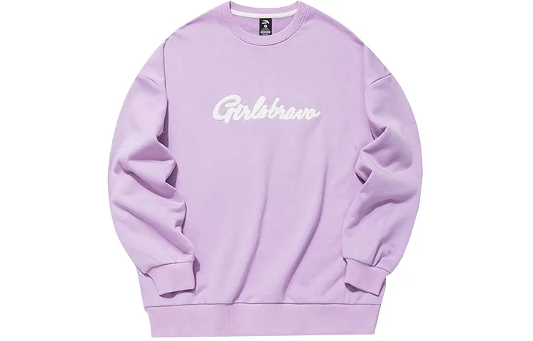 ANTA Life Collection Sweatshirts Women's Purple Crew Neck Moderate Regular