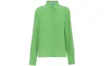 PRADA Shirts Women's Green Lapel