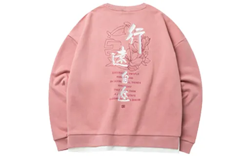 ANTA Life Collection Sweatshirts Women's Gray Plum Pink Crew Neck Moderate Regular