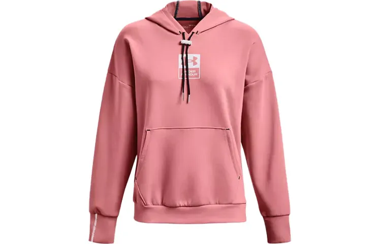 Under Armour Summit Sweatshirts Women's Clay Pink Hooded Moderate Regular