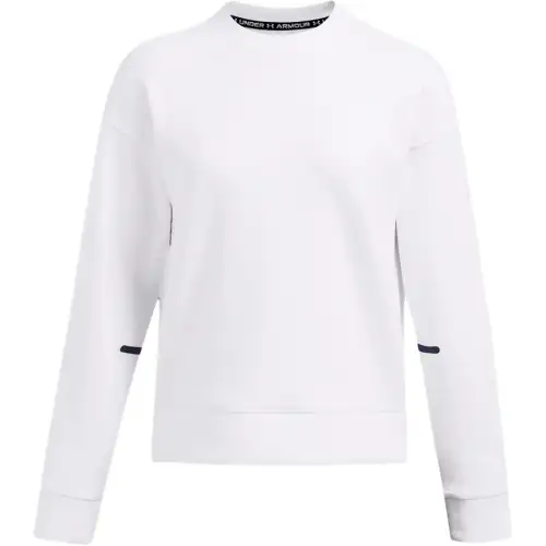 Under Armour Unstoppable Fleece Crew Sweatshirt Women's White