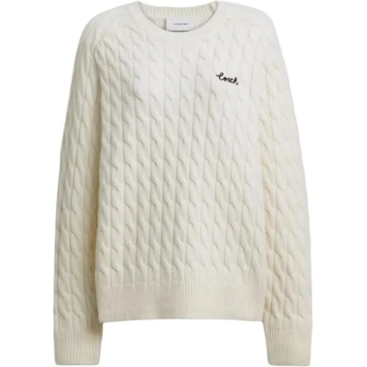 COACH FW24 Sweater Women's Ivory White