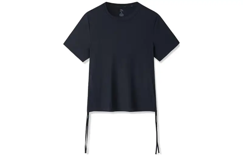 ANTA Variety Training Collection T Shirts Women's Black Crew Neck Moderate Straight Fit