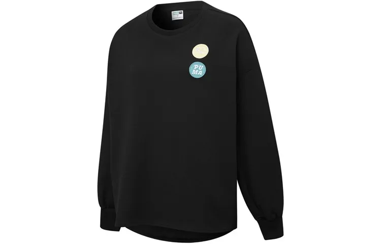 PUMA Golf Lightweight Sweatshirts Women's Black Crew Neck Moderate Regular