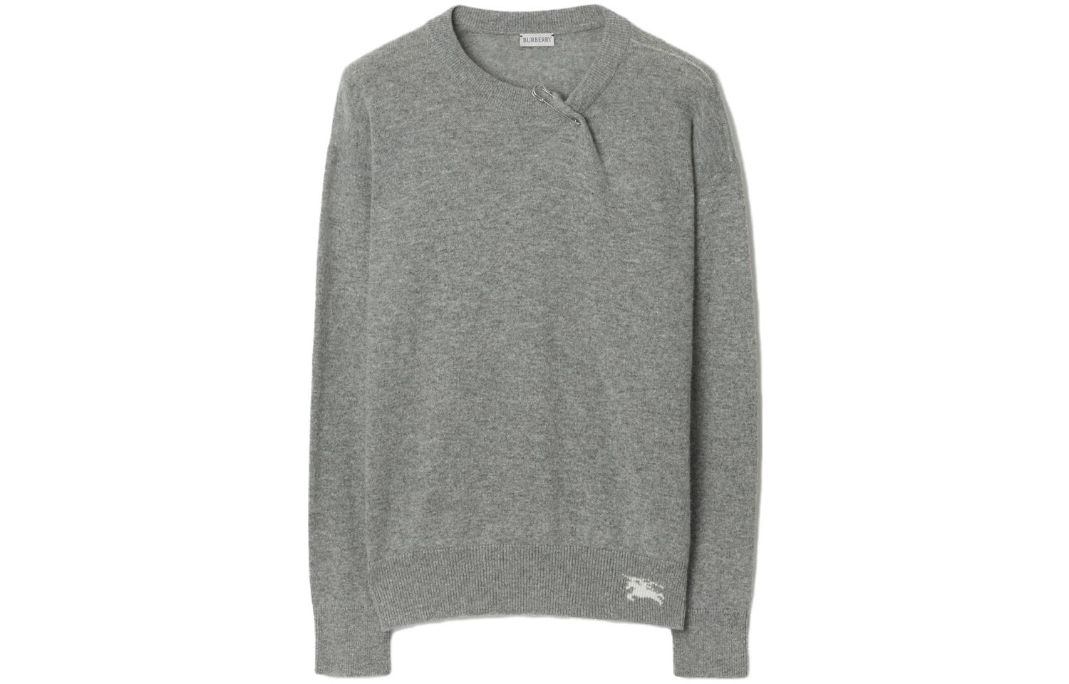 Burberry Equestrian Knight-embroidered crew-neck jumper