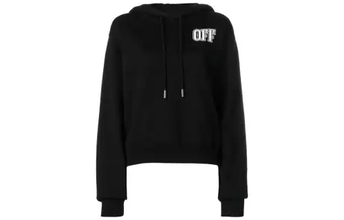 OFF WHITE SS22 Sweatshirts Women's Black Hooded Moderate Regular