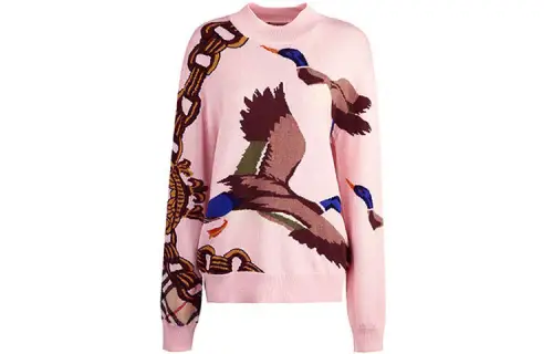 Burberry Loose Fit Knitwear Women's Pink