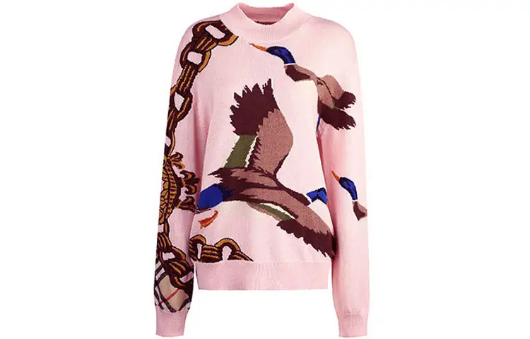 Burberry Loose Fit Knitwear Women's Pink