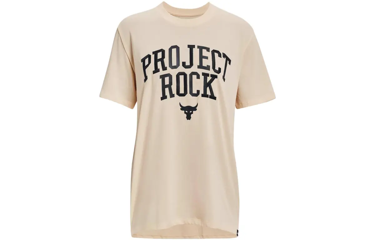 Under Armour T-Shirts Women's Cream Puff Powder Crew Neck Moderate Straight Fit