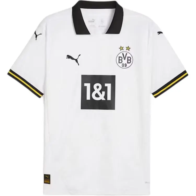 PUMA Borussia Dortmund SS24 Soccer Jersey Fan Edition Men's White