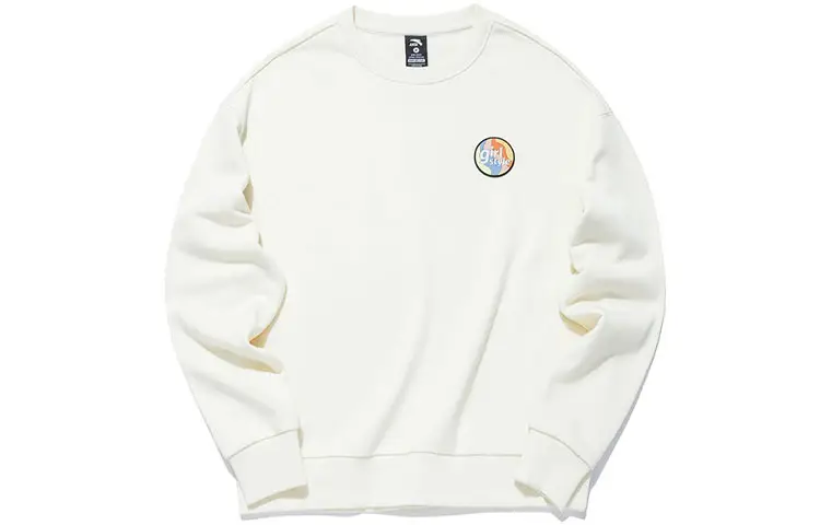 ANTA Life Collection Sweatshirts Women's White Crew Neck Moderate Regular