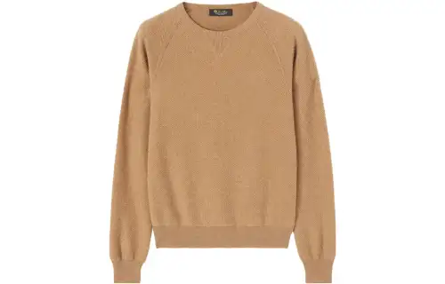 Loro Piana Marino Crew Neck Sweater Women's Brown