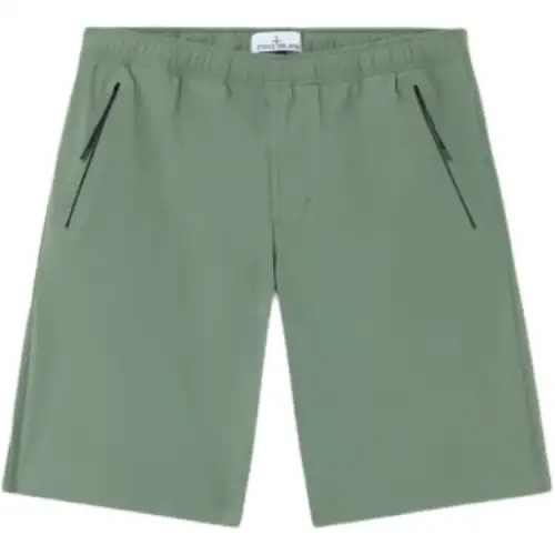 Stone Island logo-embroidered shorts