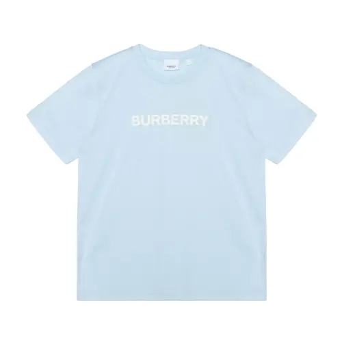Burberry Drop Shoulder Sleeve T Shirt Women's Blue