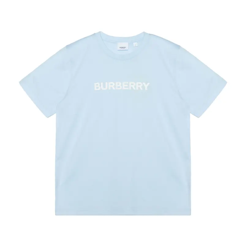 Burberry Drop Shoulder Sleeve T Shirt Women's Blue
