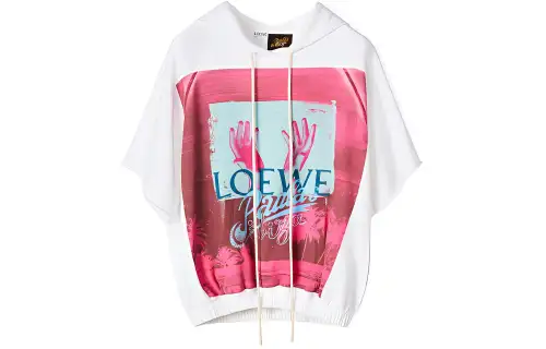LOEWE Sweatshirts Women's White Hooded Moderate