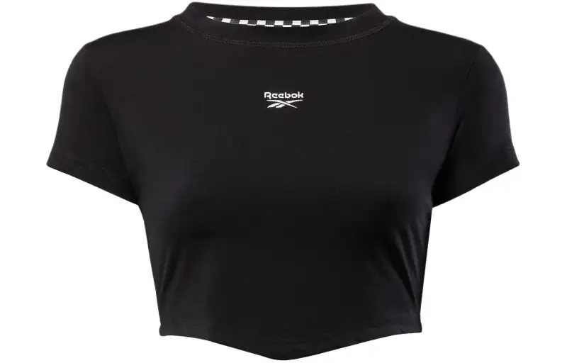 Reebok T Shirts Women's Black Crew Neck Moderate Other
