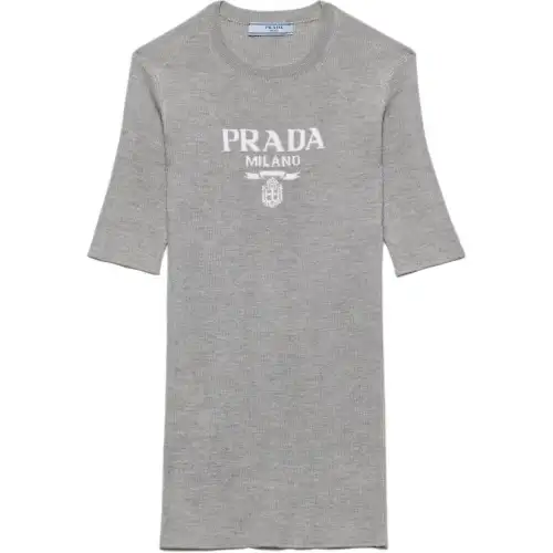 Prada ribbed-knit top