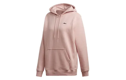 Adidas Originals Sweatshirts Women's Pink Hooded Moderate Regular