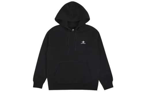 Converse Sweatshirts Women's Black Hooded Thickened Regular