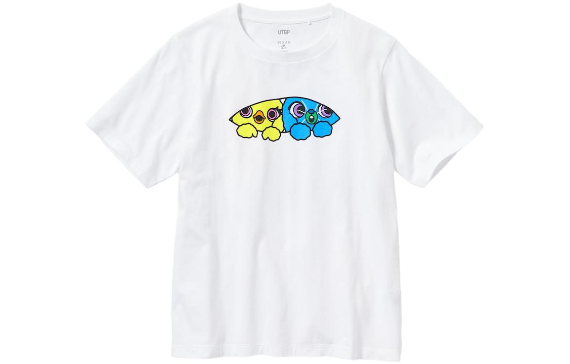 UNIQLO X Disney UNIQLO X , SS23 T Shirts Women's White Crew Neck Moderate Straight Fit