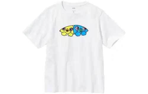 UNIQLO X Disney UNIQLO X , SS23 T Shirts Women's White Crew Neck Moderate Straight Fit