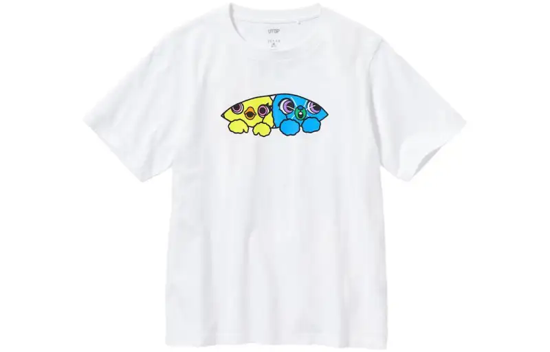 UNIQLO X Disney UNIQLO X , SS23 T Shirts Women's White Crew Neck Moderate Straight Fit