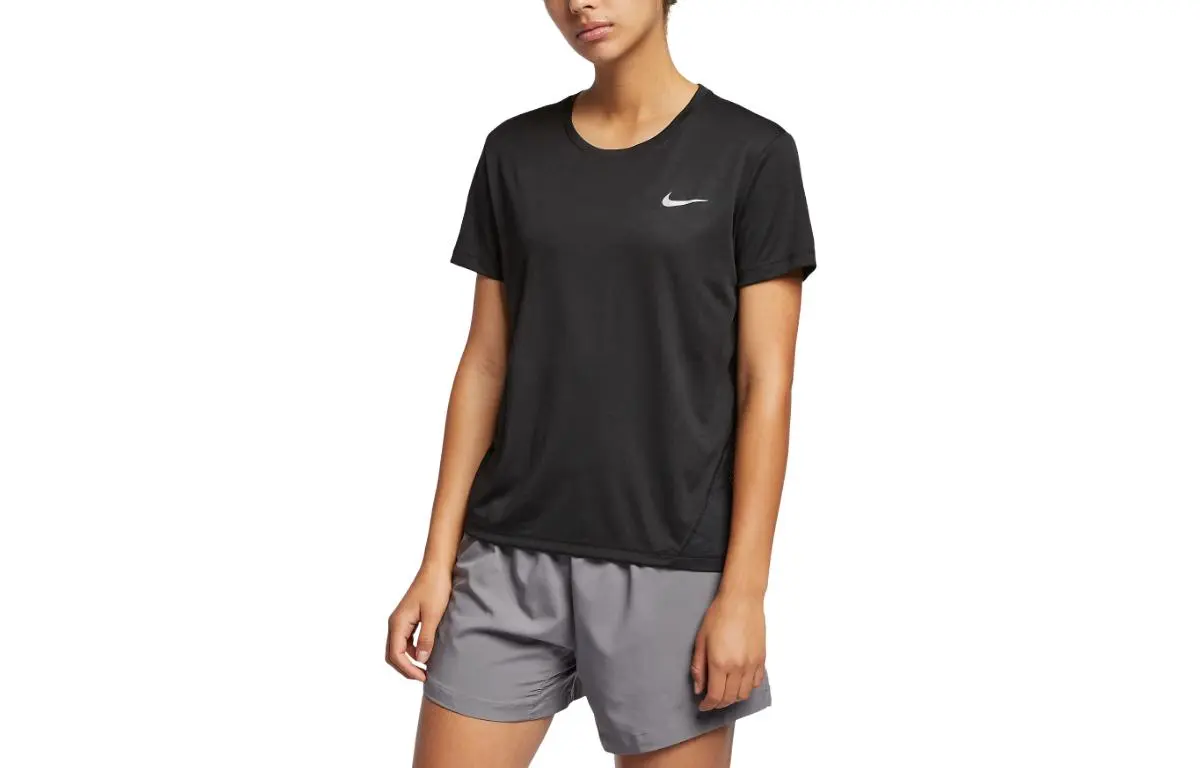 Nike Drop Shoulder Sleeve T Shirt Women's Black