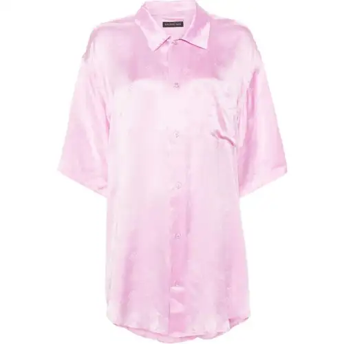 Balenciaga Logo Jacquard Short Sleeved Shirt
