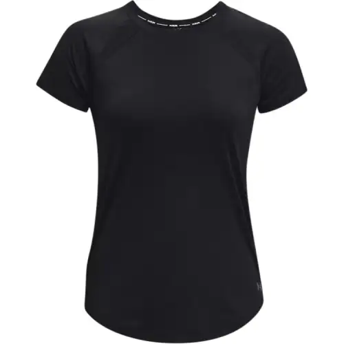 Under Armour T Shirts Women's Black Crew Neck Moderate Straight Fit