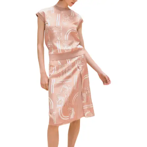 HERMES SS24 Knitwear Women's Rose