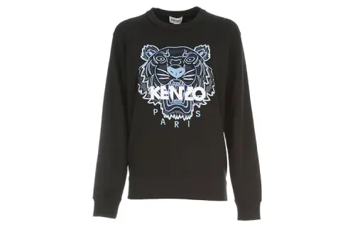 KENZO Sweatshirts Women's Black Crew Neck Moderate Regular