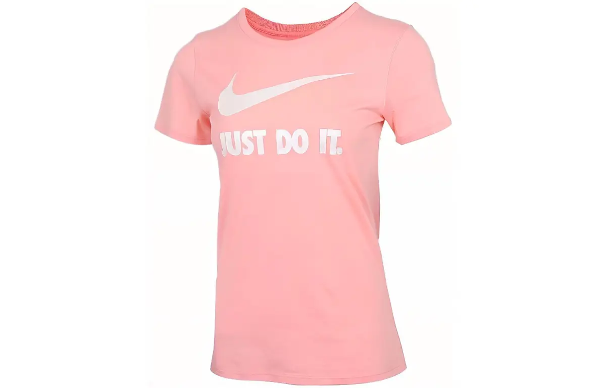 Nike T-Shirts Women's Lotus Color Crew Neck Moderate Nipped-in Waist