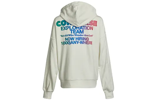 Converse Sweatshirts Women's Ivory Hooded Moderate Regular
