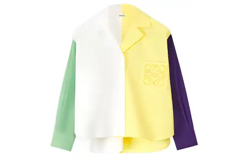 LOEWE Shirts Women's Multicolor Lapel Moderate Shirt