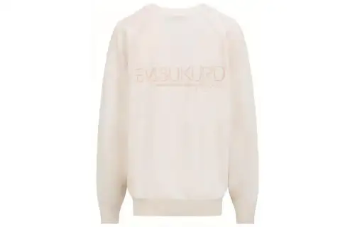 EVISU Knitwear Women's White V Neck Moderate Cardigan