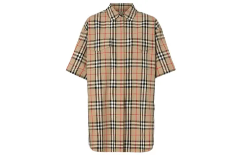 Burberry Shirts Women's Beige Pointed Collar Moderate Other