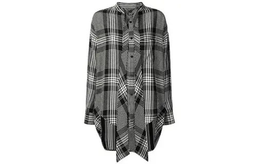 Balenciaga Shirts Women's Dark Gray Lapel Moderate Other