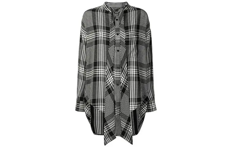 Balenciaga Shirts Women's Dark Gray Lapel Moderate Other