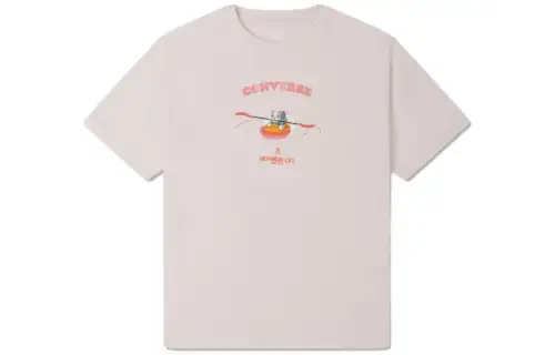 Converse T Shirt Women's Gray Pink