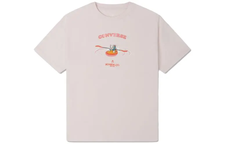 Converse T Shirt Women's Gray Pink