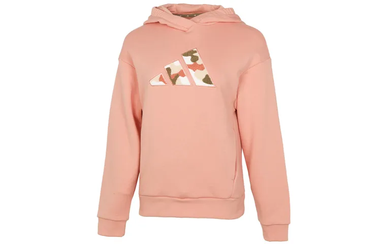 Adidas Sweatshirts Women's Orange Hooded Moderate Regular
