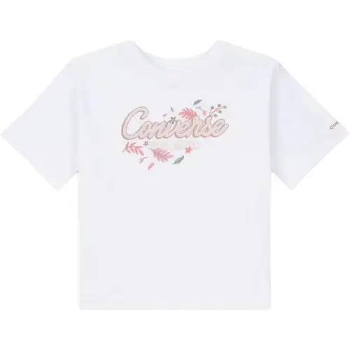 Converse T Shirts Women's White Crew Neck Moderate Other