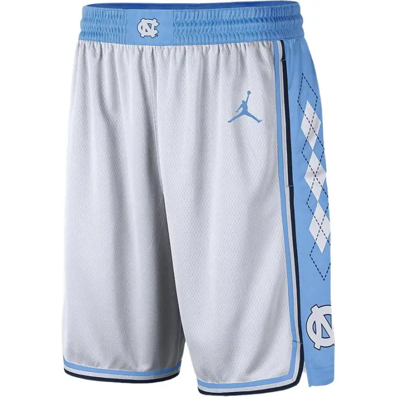 Jordan x NCAA UNC Basketball Shorts Men's White/Brave Blue